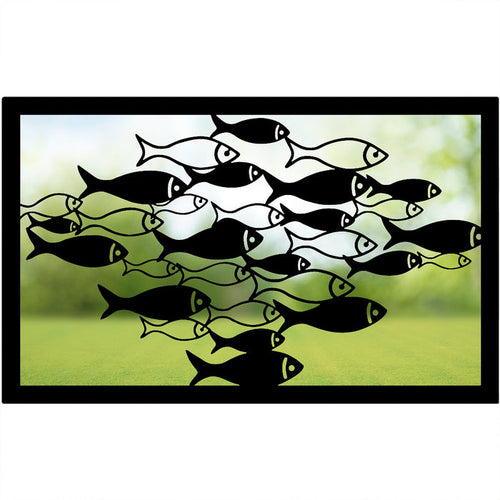 School of Fish Garden Mirror