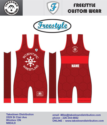 Scientific Wrestling Sublimated Reversible Team Singlet YOUTH UNISEX - Takedown Distribution