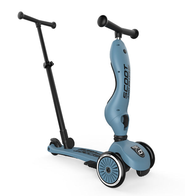 Scoot & Ride - Scooter - Highwaykick 1 - Push & Go - 2 in 1 Kickboard/ Kickboard with Seat - Steel - Standing