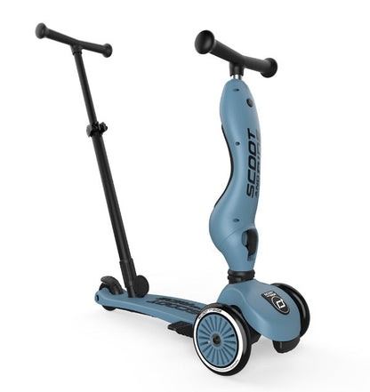 Scoot & Ride - Scooter - Highwaykick 1 - Push & Go - 2 in 1 Kickboard/ Kickboard with Seat - Steel - Standing