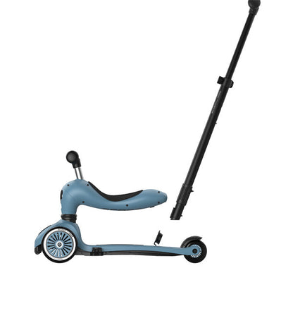 Scoot & Ride - Scooter - Highwaykick 1 - Push & Go - 2 in 1 Kickboard/ Kickboard with Seat - Steel - Side Look
