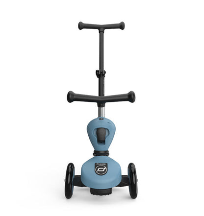 Scoot & Ride - Scooter - Highwaykick 1 - Push & Go - 2 in 1 Kickboard/ Kickboard with Seat - Steel - Back Look