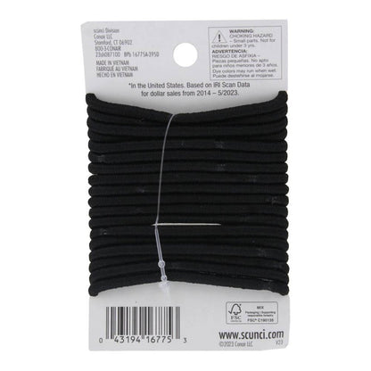 Scunci - Comfortable All Day Medium Hold, Black 18 ct - 48 Pack