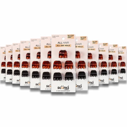 Scunci - No Slip Grip Jaw Clips 5 ct - 48 Pack