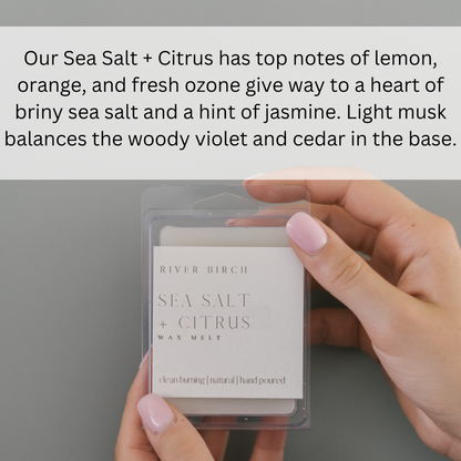 Sea Salt + Citrus -  Wax Melt - Individual