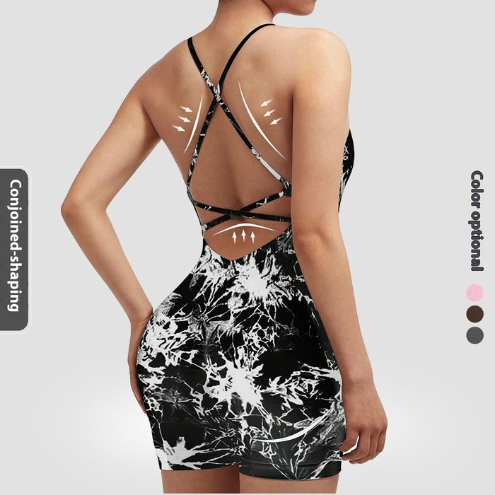 L / Tie dyed black