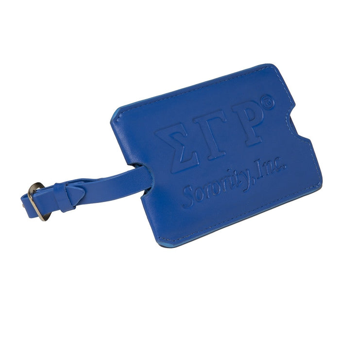 SGRho Leather Luggage Tag