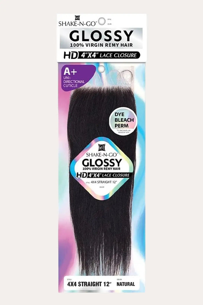 SHAKE N GO GLOSSY 4X4 STRAIGHT LACE CLOSURE SHAKE N GO
