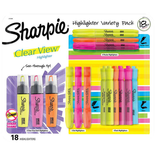 Sharpie - Highlighter Variety Pack - 18 Count