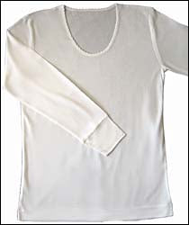 Silk Knit Underwear Long Sleeve T