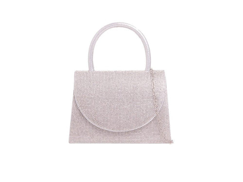 Silver Crystal Mini Tote Handbag - Franklins