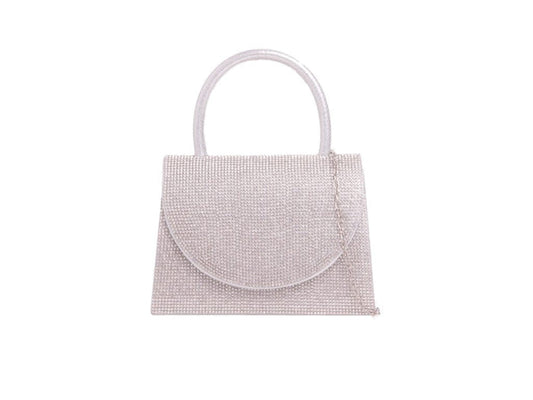 Silver Crystal Mini Tote Handbag - Franklins