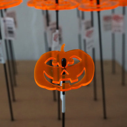 Single SunCatcher Garden Décor Stake Three Tooth Pumpkin