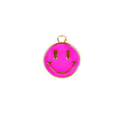 Smiley Charm - Pink