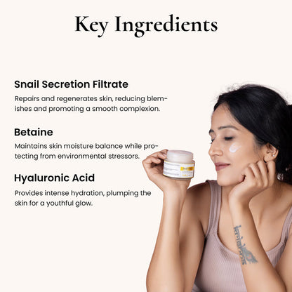 Snail Mucin Moisturizer - Radiant, Hydrated Skin