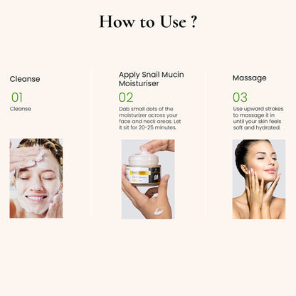 Snail Mucin Moisturizer - Radiant, Hydrated Skin
