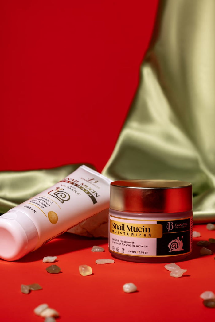 Snail Mucin Moisturizer & Snail Mucin Face Wash With Vitamin C