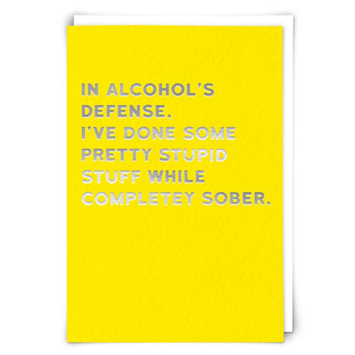 Sober Greetings Card - Taryn x Philip Boutique