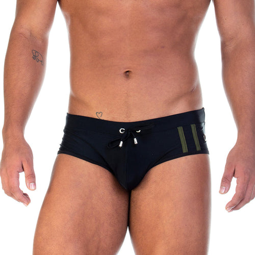 Soccer Black Swim Brief de Gigo Underwear