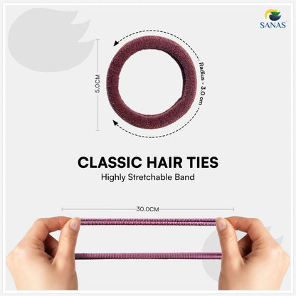 Pastel Elastic Hair Ties for Women