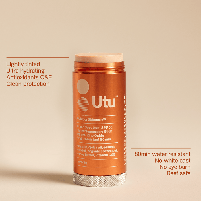 Utu $40 SPF50 Lightly Tinted Mineral Sunscreen Stick