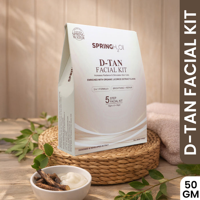 SPRING H2O D-Tan Facial, Rosemary Hair Oil & Tea Tree Care