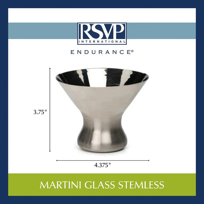 Stainless Steel Martini Glass