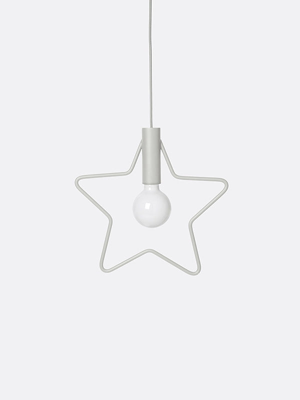 Star Pendant - Light Grey