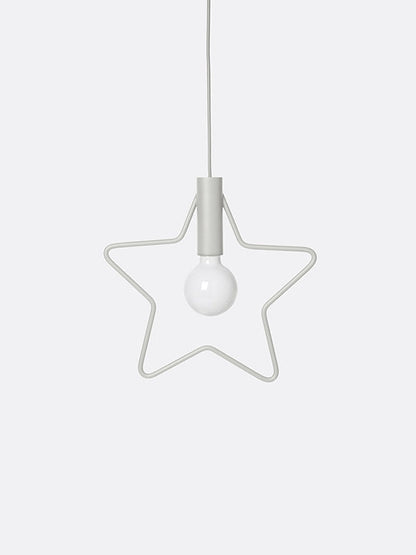 Star Pendant - Light Grey