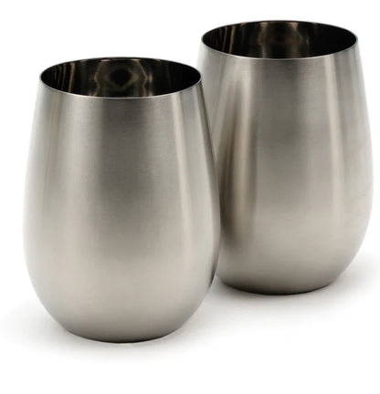 Stemless Stainless Steel Wine Glass