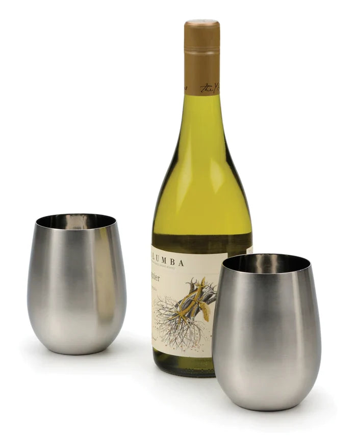 Stemless Stainless Steel Wine Glass