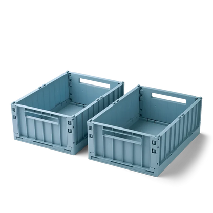 Liewood - Storage Box - Weston M - Set Of 2 - Beach Blue