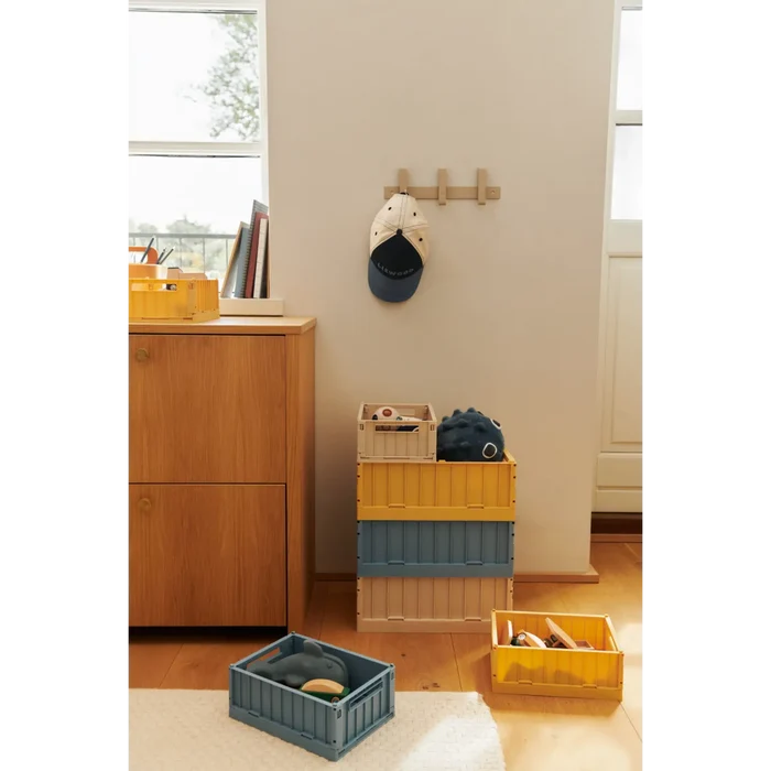 Liewood - Storage Box - Weston M - Set Of 2 - Beach Blue - Lifestyle Cut 1