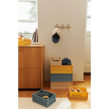 Liewood - Storage Box - Weston M - Set Of 2 - Lemon Yellow - Lifestyle Cut 1