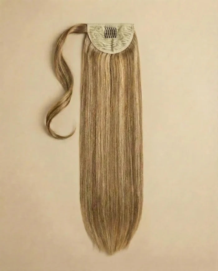 Light Brown with Blonde Highlights / 24 in