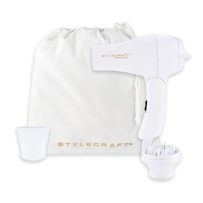 STYLECRAFT PEEWEE 1200 FOLDABLE DRYER # SCPW1200W - Palms Fashion Inc.