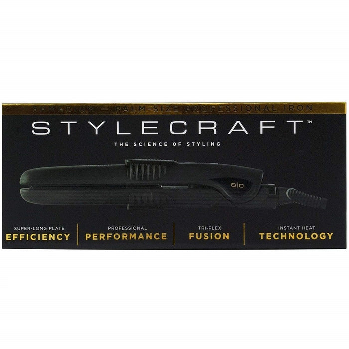 STYLECRAFT SHMEDIUM PALM-SIZE PROFESSIONAL FLAT IRON # SCSH58 - Palms Fashion Inc.