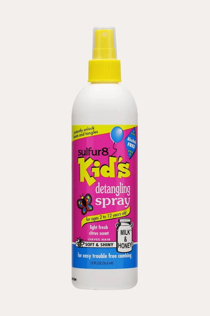 SULFUR8 KID'S SOFT & SHINY DETANGLING SPRAY 12oz SULFUR8