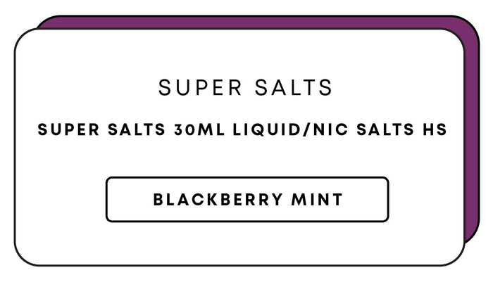 Super Salts 30mL E-Liquid HS | Blackberry Mint-Image 1