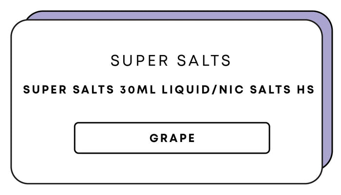 Super Salts 30mL E-Liquid HS | Grape-Image 1
