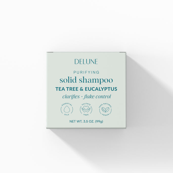 Tea Tree & Eucalyptus Solid Shampoo Bar - Clarifies · Flake Control