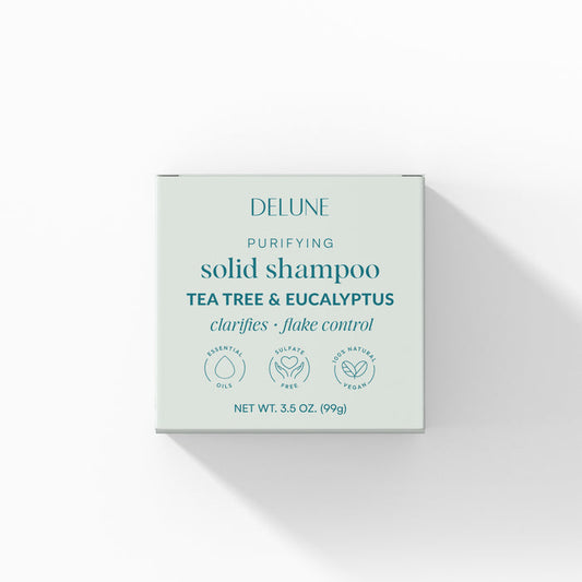 Tea Tree & Eucalyptus Solid Shampoo Bar - Clarifies · Flake Control