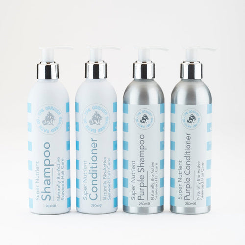 The Everyday Super Nutrient Purple Haircare Set - The Cornish Seaweed Bath Co.