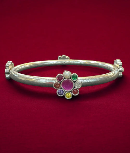 The Hoovu Silver Bangle- Single (Oxidised/Size /2.2/2.4/2.6/2.8)