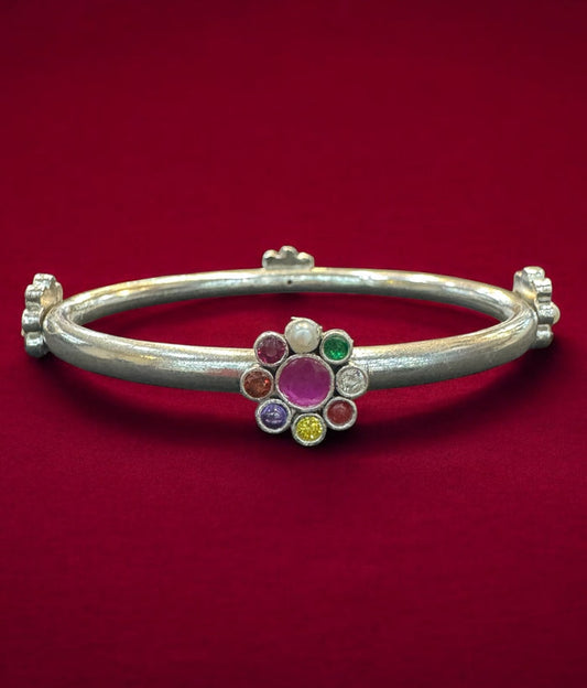 The Hoovu Silver Bangle- Single (Oxidised/Size /2.2/2.4/2.6/2.8)