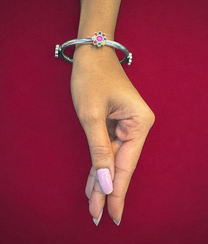 The Hoovu Silver Bangle- Single (Oxidised/Size /2.2/2.4/2.6/2.8)