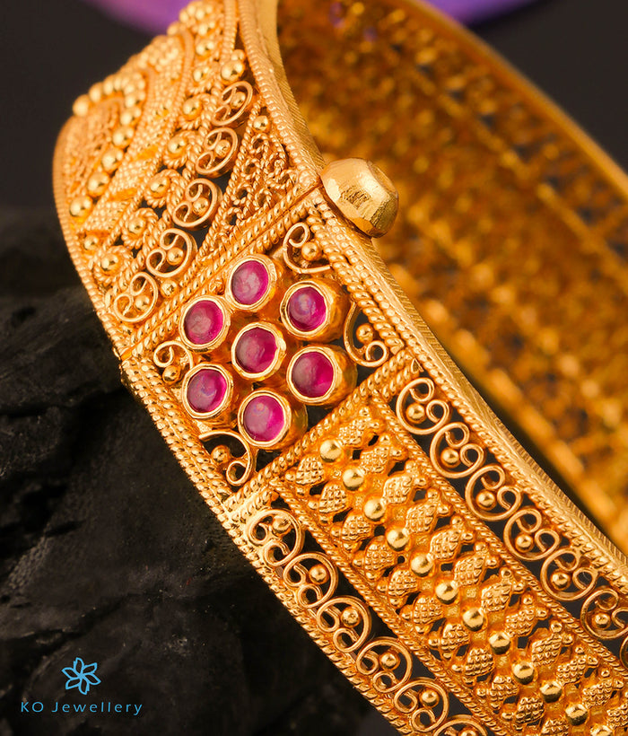 The Lasaka Silver Filigree Bracelet-Single (Size/2.2/2.4/2.6/2.8)