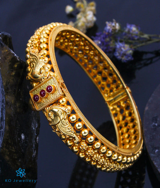 The Malhar Silver Bangle - Single (Size 2.2/2.4/2.6/2.8)