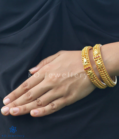 The Malhar Silver Bangle - Single (Size 2.2/2.4/2.6/2.8)