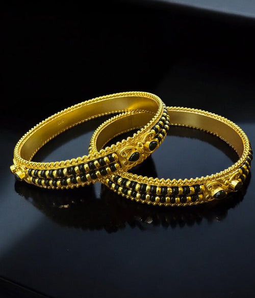 The Manvita Silver Karimani Bale Bangle-Single (Size /2.2/2.4/2.6/2.8)
